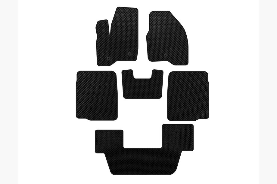 Ford Explorer 2011-2019 Alfombrillas EVA (3 Filas, 2011-2015, Negro) Image