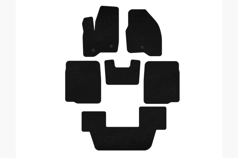 Ford Explorer 2011-2019 Alfombrillas de moqueta Classic (3 filas, 2011-2015, Negro) Image