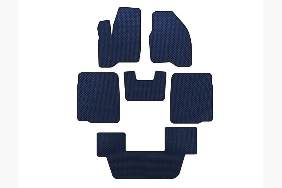 Ford Explorer 2011-2019 Alfombrillas EVA (3 Filas, 2011-2015, Azul) Image