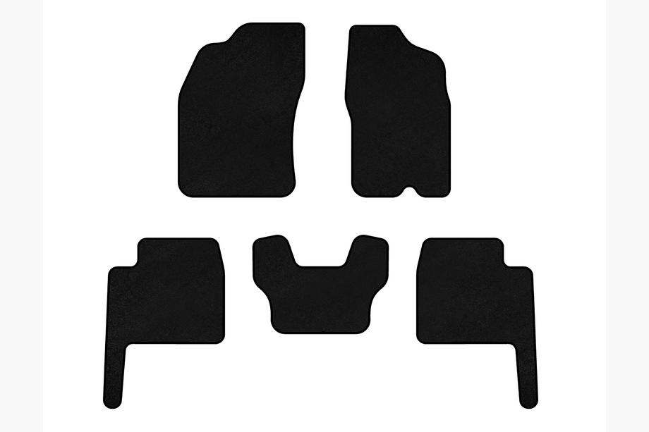 Dodge Durango 2004-2009 Alfombrillas de moqueta Premium (Negro) Image