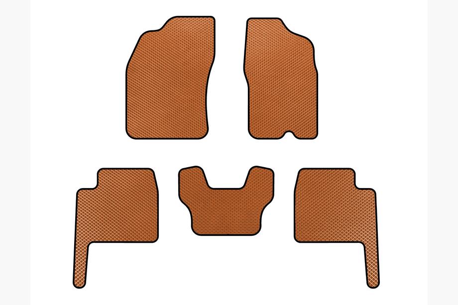 Dodge Durango 2004-2009 Alfombrillas EVA (Naranja) Image