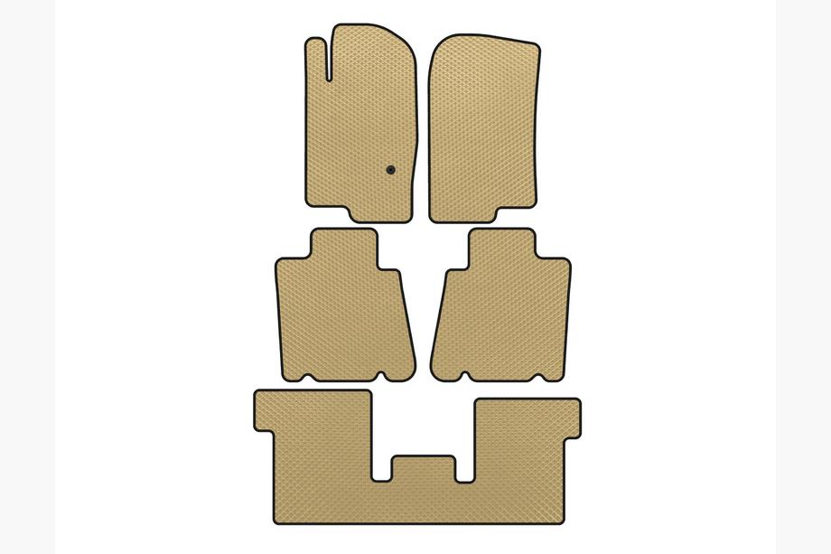 Ford Explorer 2001-2005 Alfombrillas EVA (3 Filas, Beige) Image