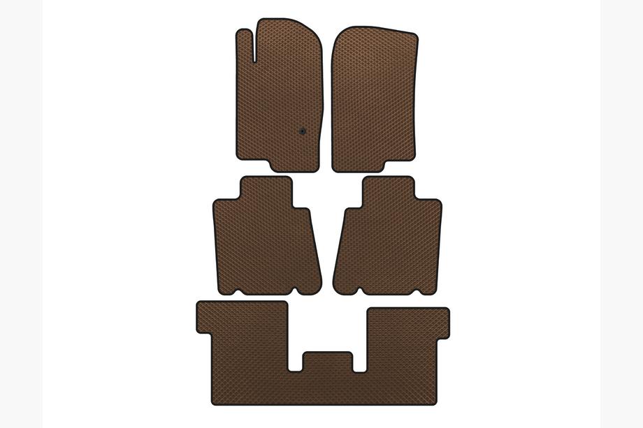Ford Explorer 2001-2005 Alfombrillas EVA (3 Filas, Marrón) Image
