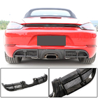 Porsche Boxster/Cayman 982 (718) 2016- Difusor trasero de parachoques V1 (2016-2019, Carbono) foto 1