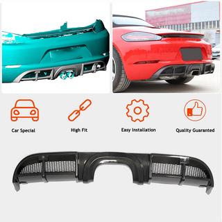 Difusor trasero de parachoques V1 (2016-2019, Carbono) Porsche Boxster/Cayman 982 (718) 2016- foto 2