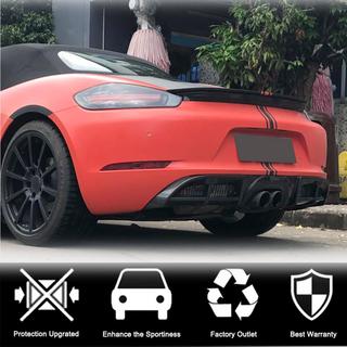 Difusor trasero de parachoques V1 (2016-2019, Carbono) Porsche Boxster/Cayman 982 (718) 2016- foto 3