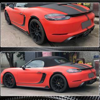 Difusor trasero de parachoques V1 (2016-2019, Carbono) Porsche Boxster/Cayman 982 (718) 2016- foto 4