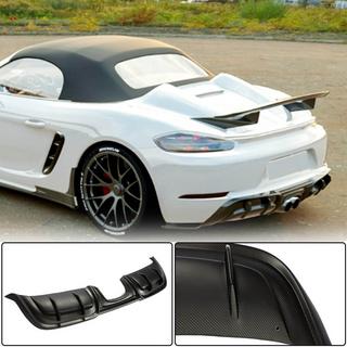 Difusor Trasero de Parachoques V3 (2016-2019, Carbono) Porsche Boxster/Cayman 982 (718) 2016- foto 1
