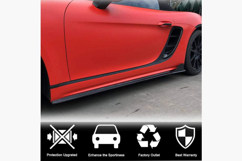 Porsche Boxster/Cayman 982 (718) 2016- Faldones Laterales V1 (2016-2019, Carbono) Foto 3