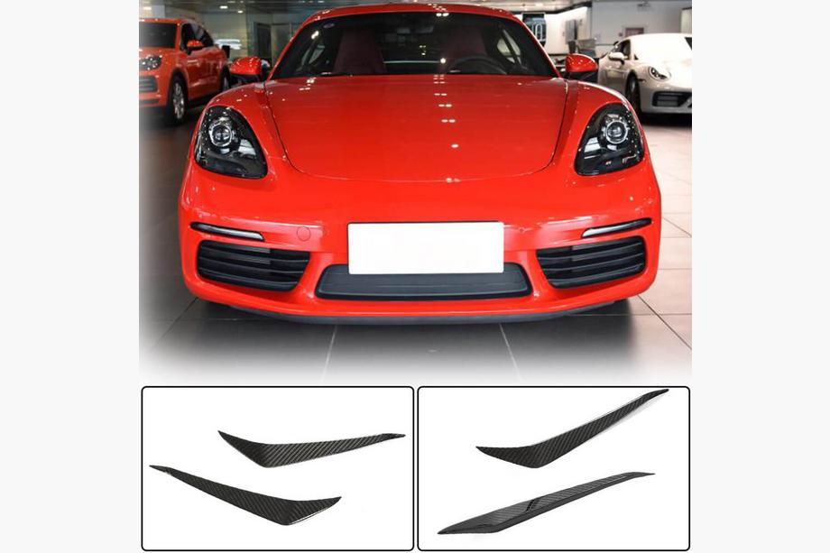 Porsche Boxster/Cayman 982 (718) 2016- Labio de parachoques delantero (Carbono) Image