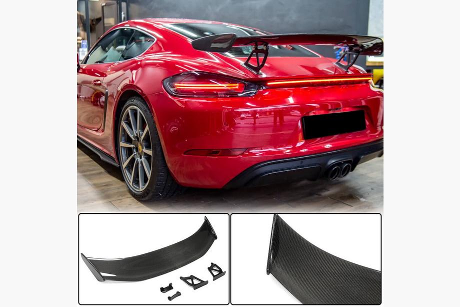 Porsche Boxster/Cayman 982 (718) 2016- Alerón (para GT4 Coupe, Carbono) Image