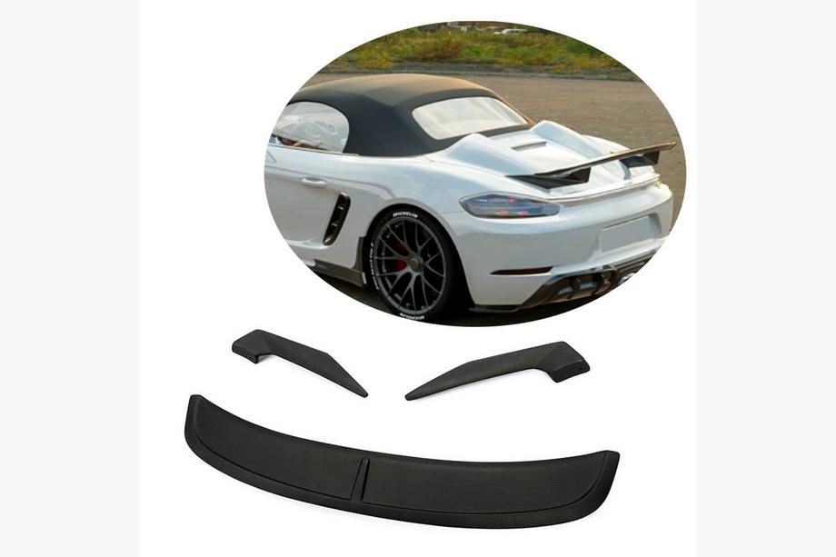 Porsche Boxster/Cayman 982 (718) 2016- Alerón V3 (para Boxster, Carbono) Image