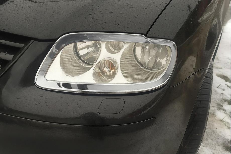 Volkswagen Caddy 2004-2010 Cubiertas de Faros (2 uds, Acero Inoxidable) Image