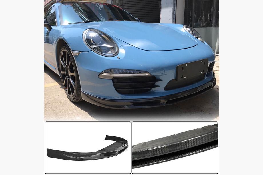 Porsche 911 (991) 2011–2019 Labio de Parachoques Delantero (para Carrera 2011-2015, Carbono) Foto 1