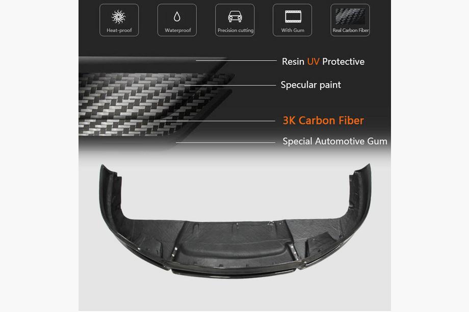 Porsche 911 (991) 2011–2019 Labio de Parachoques Delantero (para Carrera 2011-2015, Carbono) Foto 5