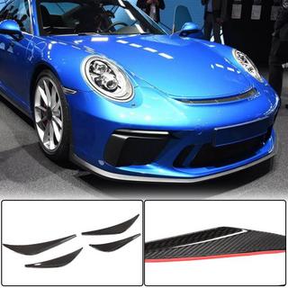 Extensiones de parachoques delantero V1 (para GT3 (RS) 2017-2019, Carbono) Porsche 911 (991) 2011–2019 foto 1