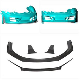 Labio de Parachoques Delantero (para Carrera 4 GTS 2017-2018, Carbono) Porsche 911 (991) 2011–2019 foto 2