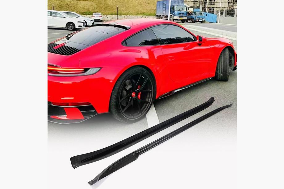 Porsche 911 (992) 2018– Faldones Laterales V2 (Carbono) Image