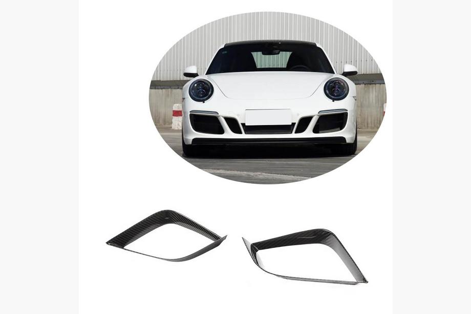Porsche 911 (991) 2011–2019 Cubiertas de Parachoques Delantero de Carbono para Carrera 4 GTS 2017-2018 Foto 1