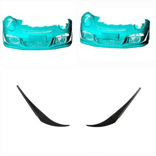 Extensiones de parachoques delantero V1 (para GT3 (RS) 2014-2015, Carbono) Porsche 911 (991) 2011–2019 foto 2