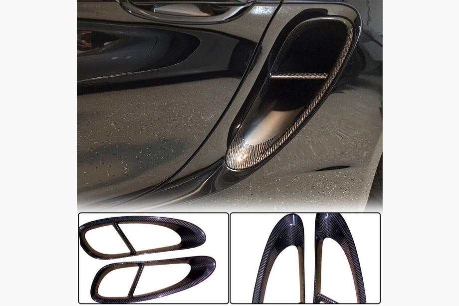 Porsche Boxster/Cayman 981 2013-2016 Cubiertas de aletas traseras de carbono (para Boxster) Foto 1