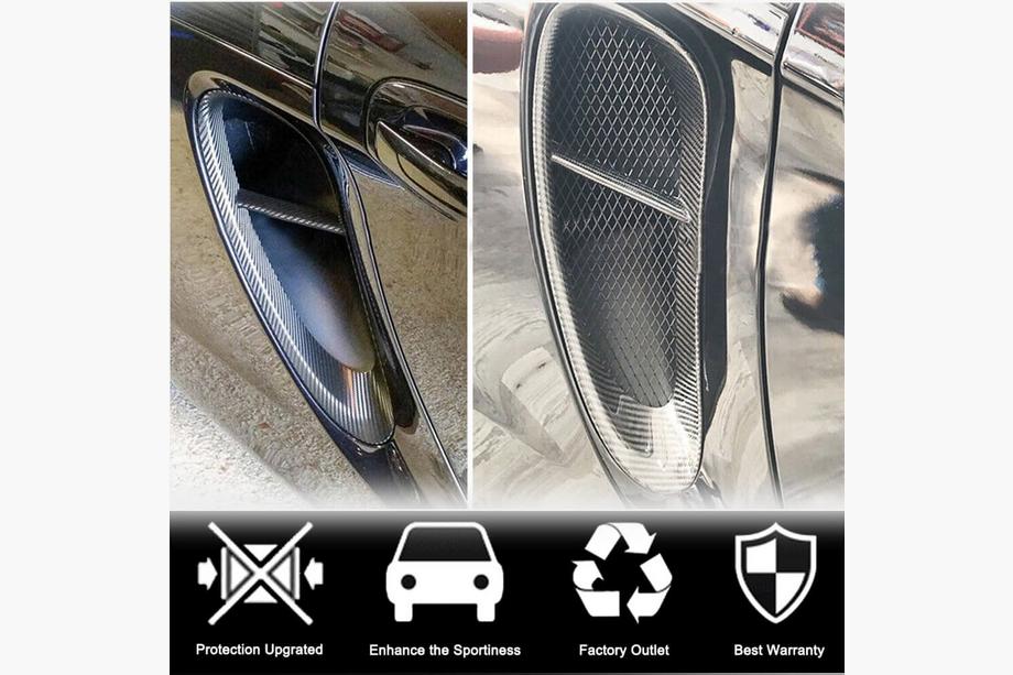 Porsche Boxster/Cayman 981 2013-2016 Cubiertas de aletas traseras de carbono (para Boxster) Foto 2