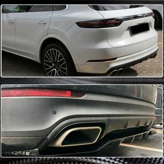 Difusor de parachoques trasero (2018-2023, Carbono) Porsche Cayenne 2018- foto 4