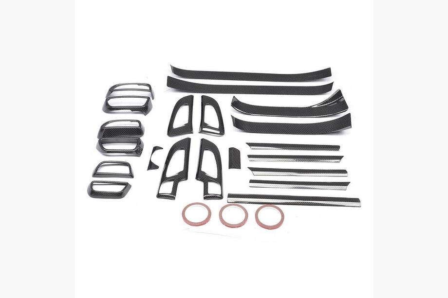 Porsche Cayenne 2010-2017 Kit de molduras interiores de carbono (2015-2018) Image