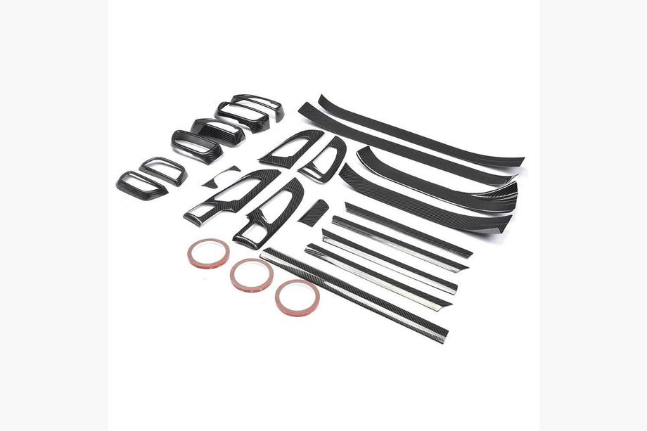 Porsche Cayenne 2010-2017 Kit de molduras interiores de carbono (2015-2018) Foto 5