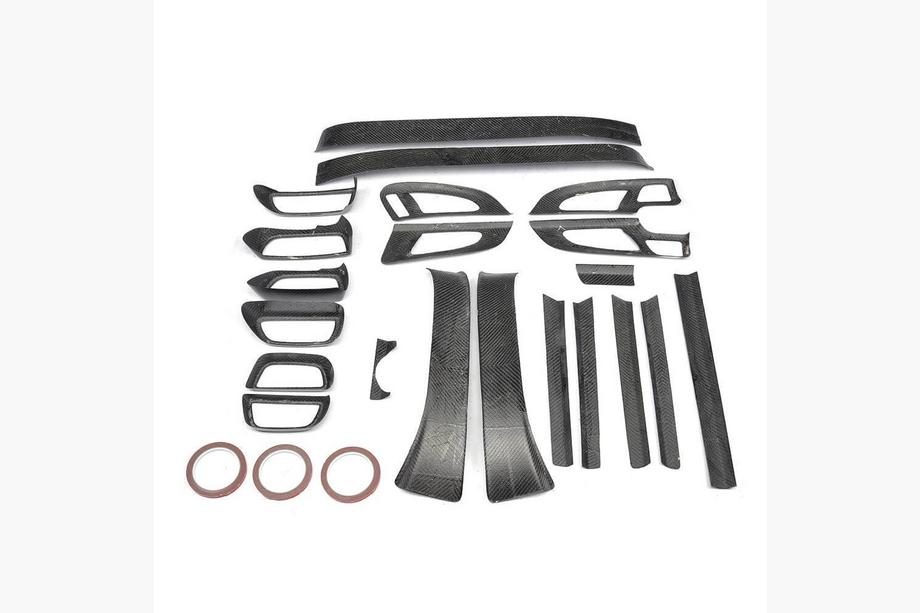 Porsche Cayenne 2010-2017 Kit de molduras interiores de carbono (2015-2018) Foto 7