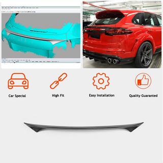 Spoiler inferior (2015-2018, Carbono) Porsche Cayenne 2010-2017 foto 2