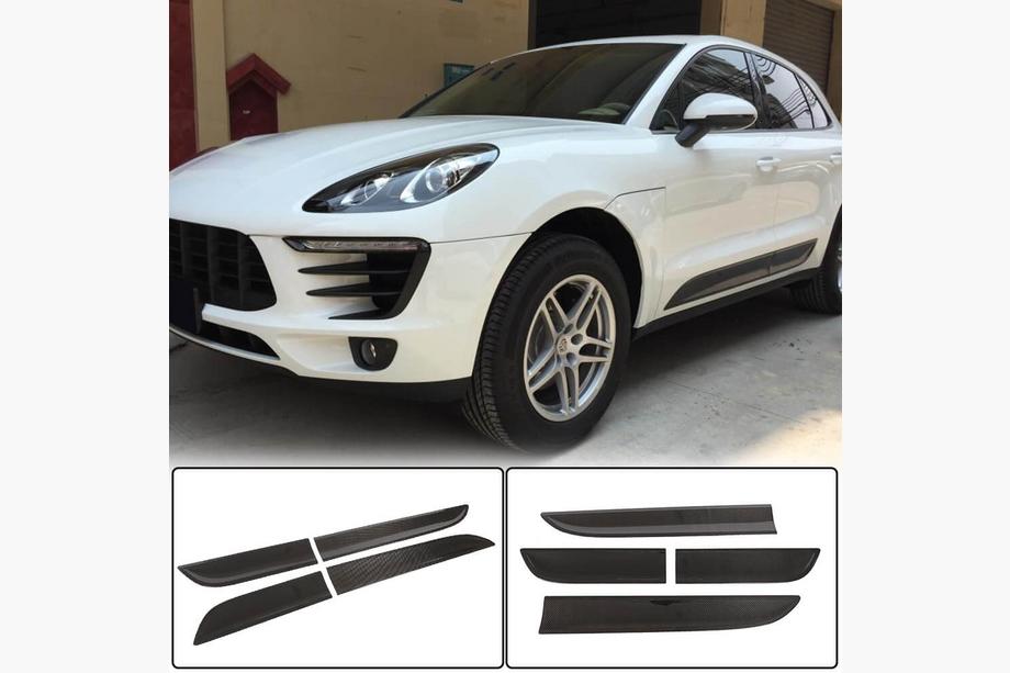 Porsche Macan 2014-2024 Molduras de puertas (2014-2021, Carbono) Image