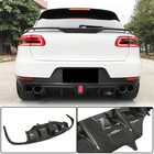 Porsche Macan 2014-2024 Difusor Trasero de Parachoques V2 (2014-2021, Carbono) foto 2