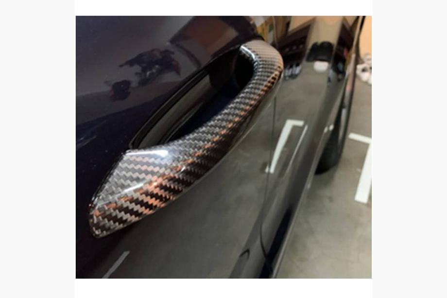Porsche Macan 2014-2024 Cubiertas de Manijas de Puerta (2018-2021, Carbono) Foto 2