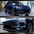 Porsche Macan 2014-2024 Labio Delantero Parachoques V2 (2014-2018, Carbono) foto 4