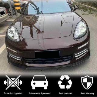 Lip delantero para parachoques (para Base 2013-2016, Carbono) Porsche Panamera 2009-2016 foto 3