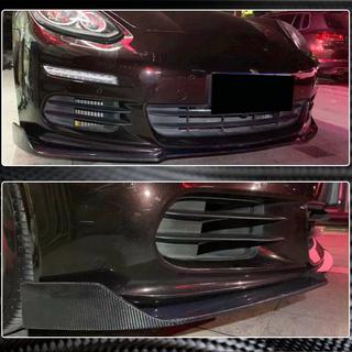 Lip delantero para parachoques (para Base 2013-2016, Carbono) Porsche Panamera 2009-2016 foto 4
