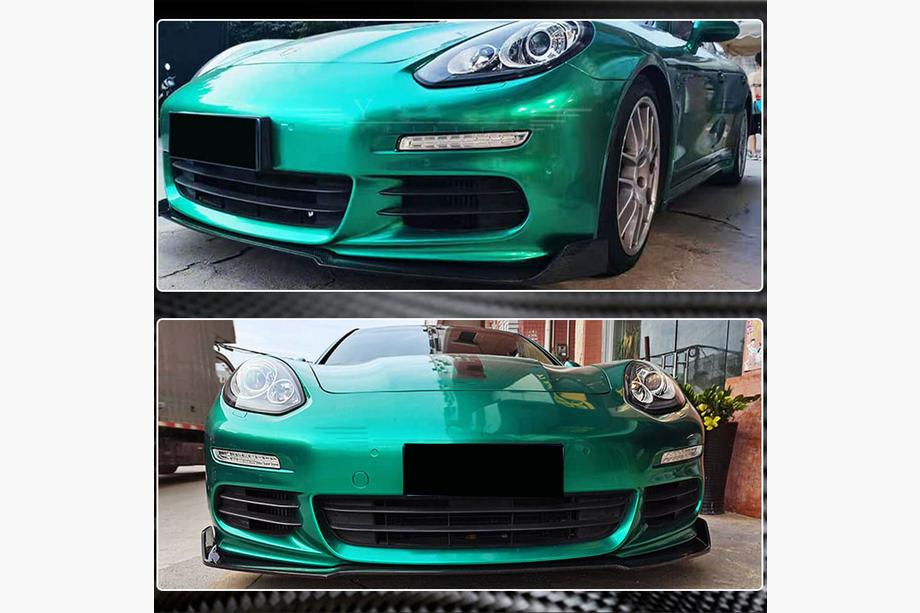 Porsche Panamera 2009-2016 Lip delantero para parachoques (para Base 2013-2016, Carbono) Foto 5