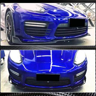 Lip delantero V2 para parachoques (para Turbo/Turbo S/GTS) Porsche Panamera 2009-2016 foto 4