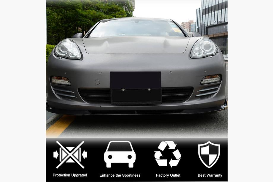 Porsche Panamera 2009-2016 Labio Frontal Parachoques (para Base 2009-2013, Carbono) Foto 2