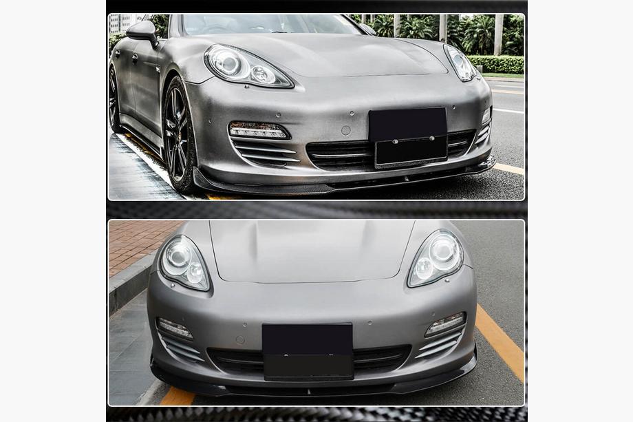 Porsche Panamera 2009-2016 Labio Frontal Parachoques (para Base 2009-2013, Carbono) Foto 4