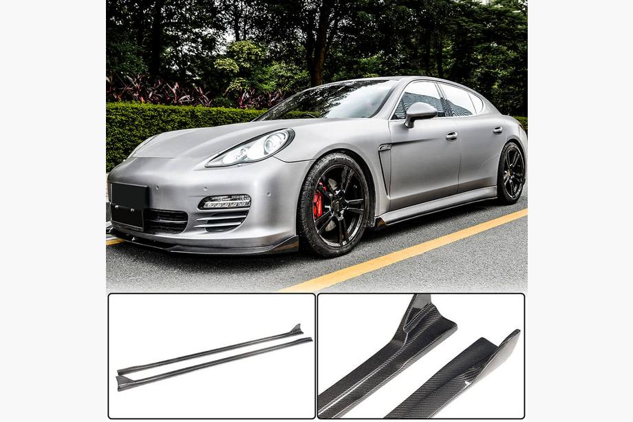Porsche Panamera 2009-2016 Faldones Laterales V2 (2009-2013, Carbono) Foto 1