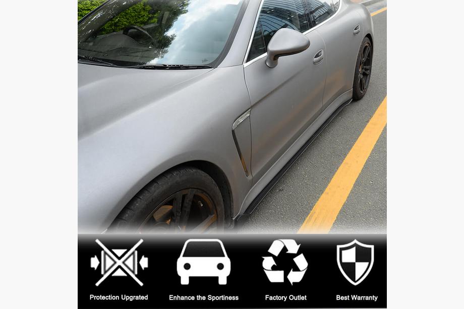 Porsche Panamera 2009-2016 Faldones Laterales V2 (2009-2013, Carbono) Foto 2