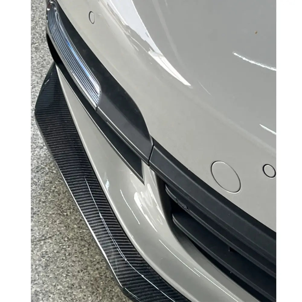 Porsche Panamera 2016-2023 Labio Frontal Parachoques (2016-2020, Carbono) foto 7