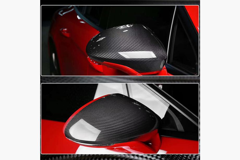 Porsche Panamera 2016-2023 Cubiertas de Espejos (2016-2020, Carbono) Foto 4