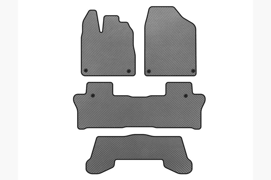 Honda Pilot 2015-2022 Alfombrillas EVA (3 Filas, Gris) Image