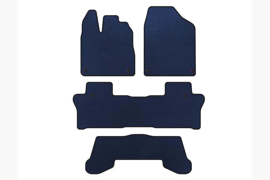 Honda Pilot 2015-2022 Alfombrillas EVA (3 Filas, Azul) Image