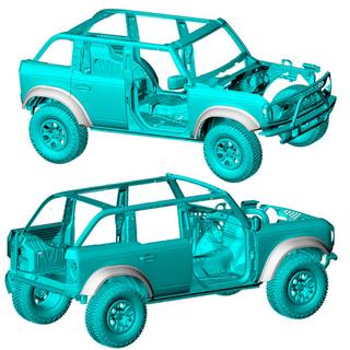 Aletines de aleta (Carbono) Ford Bronco 2021- foto 2