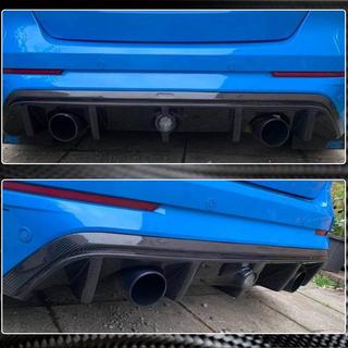 Difusor de Parachoques Trasero (para RS 2015-2017, Carbono) Ford Focus III 2011-2017 foto 3