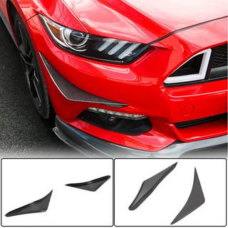 Labio de parachoques delantero (2015-2017, Carbono) Ford Mustang 2015-2023 foto 1